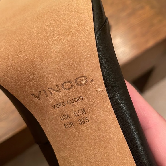 💕HP💕Vince heath cross strap sandal black leather - Picture 11 of 13